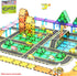 PicassoTiles Magnet Tile Car Track Adventure Theme, Printed Street Road Runway Magnetic Building Tiles Block Set for