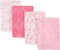 Luvable Friends Unisex Baby Cotton Flannel Burp Cloths, One Size, Love