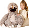EARTHSOUND 30" Giant Sloth Stuffed Animal Plush Toy - Jumbo Cute Soft Fluffy Plushie for Kids and Girlfriend