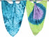 j & alex Tie-Dye 100% Cotton Muslin Swaddle Blankets, Brave Heart, 2 Count