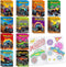 BenLouis 24 Pcs Monster Truck Mini Coloring Books Kids Monster Car Party