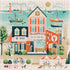 Galison Beside The Sea – 500 Piece Puzzle Fun and Challenging Activity with Bright and Bold Artwork of Charming Village and Sea Scenery for Adults and Families