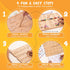 Learn to Write Number & Letter Tracing Boards, Wooden Alphabet Learning Montessori Toys for 4+ Year Olds