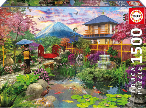 Educa - Japanese Garden | 1500 Piece Puzzle for Adults. Measurements: 33,46" x