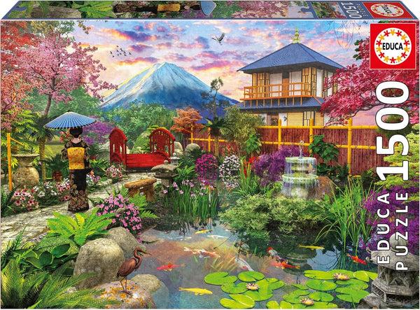 Educa - Japanese Garden | 1500 Piece Puzzle for Adults. Measurements: 33,46" x