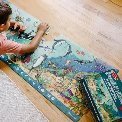 Melissa & Doug Search and Find Beneath the Waves Floor Puzzle, 48 pcs, over 4 feet long