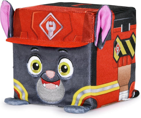 Rubble & Crew Stuffed Animals - Charger, 4-Inch Cube-Shaped Plush Toy for Kids Ages 3 and Up