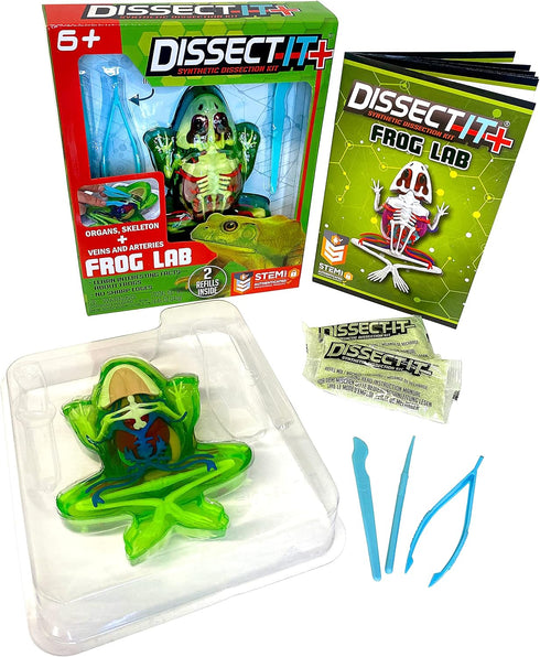 Dissect It Kit for Kids, Upgraded Frog Dissection Toy Kit, Realistic Lab Experience, STEM Toys for Animal Science