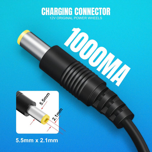 12V Charger for Kids Ride On Toys, 12 Volt Battery Charger for Kid Trax Dynacraft Jeep Electric Cars