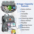 Backpack Backpack PILLANI Baby Diaper Bag - Diaper Bag w/Large Capacity - Baby Shower Gifts - Waterproof Travel Diaper
