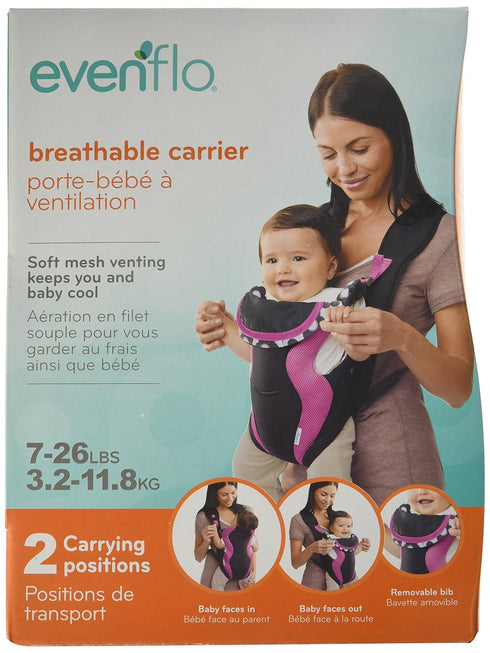 Evenflo Soft Carrier for Infants - Breathable Design in Marianna Pink
