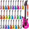 28 Pack Inflatable Guitar - Bulk Inflatable Fake Party Guitar Prop for 80s 90s Themed Birthday Party Favor