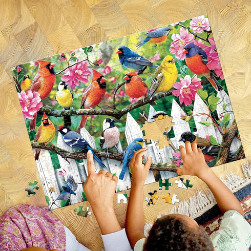 300 Pieces Jigsaw Puzzles for Adults - Morning Serenade Birds Puzzle, 20.5x15in