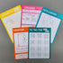 5 Portable Travel Game Activities Pad - On The Go Plane Trip - 6 x 9-inches (75 Sheets)