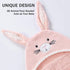 Baby Hooded Towel with Unique Animal Design, Ultra Soft Thick Cotton Bath Towel for Newborn (Bunny)