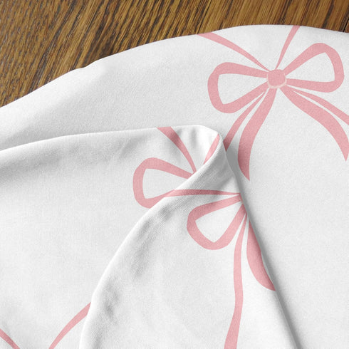 Set, Sweet Jojo Designs Baby Cocoon Swaddle & Beanie (Pink Bows) for Girls, Infant/Newborn Wearable Blanket Jersey
