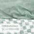 DILIMI Green Checkered Muslin Crib Sheets & Cotton Baby Lounger Cover - Only Cover