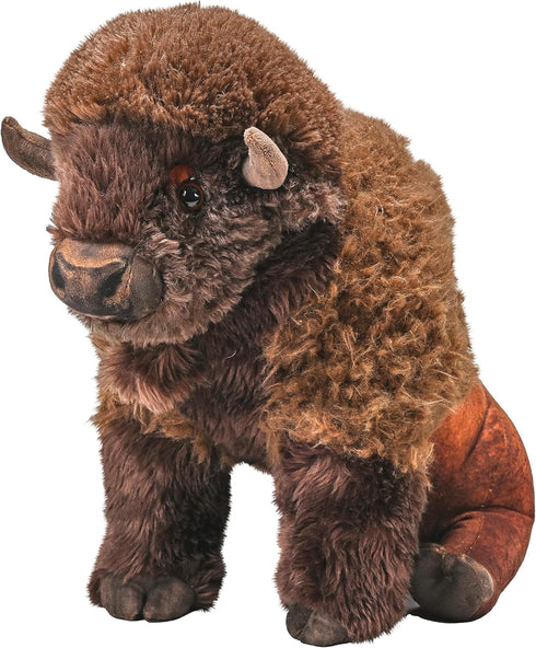 Wild Republic Artist Collection Bison Plush Toy, 15 inches, Gift for Kids, Fill is Spun Recycled Water Bottles