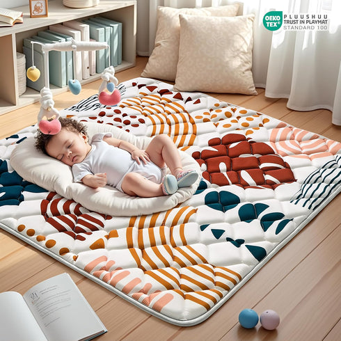 43x43 Inch) Baby Play Mats for Floor, Playpen Mat for Babies, Extra Thicker & Soft Floor Crawling Mat, Foldable