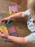 CreateOn Crayola Magnetic Tiles, Building Set for Kids, STEM Travel Toys for Ages 3+, 14-Piece Set (Pastel)