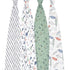 Set, 4 aden + anais Essentials Swaddle Blanket, Muslin Blankets for Girls & Boys, Baby Receiving Swaddles, Newborn