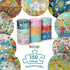 Unicorn Jigsaw Puzzle for Kids Ages 5-8 - 150 Piece Round Puzzle with Fairies and Animals by boppi
