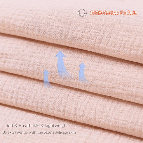 100% 39 47in) Cotton Muslin Baby Blanket for Boys Girls - Ultra-Soft Reversible Toddler Comforter, Lightweight