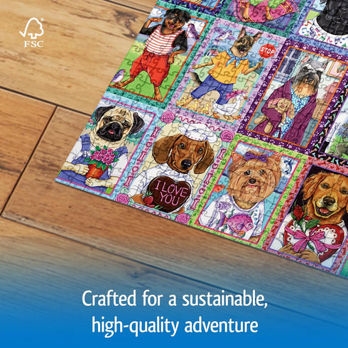 1000 Wonder Forge Dandy Dogs Piece Jigsaw Puzzle for Adults | Unique, Perfectly-Fitting Pieces | Fun, Vibrant Imagery |