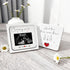 Ivory White Family of Three Pregnancy Announcement, New Member Coming Soon, Ultrasound Frame Keepsake Box, Baby Birth