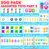 200 Packs LINAYE Prefilled Easter Eggs with Toys Inside - Pre Filled Stuffed Easter Eggs for Hunt, Basket Stuffers
