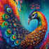 Peacock Puzzle 1000 Piece Puzzle for Adults, Colorful Peafowl Jigsaw Puzzles Beautiful Bird Art Puzzle, Funny Rainbow Animal Puzzle As Home Decor
