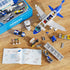 City Passenger Airplane Building Set, Compatible with Lego Plane Blocks Toy, Fun Airport Gift