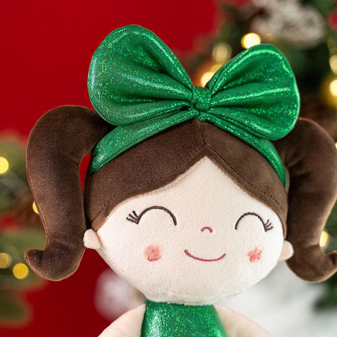 Gloveleya Dolls First Baby Doll - Soft Baby Girl Toy Green 12 Inches