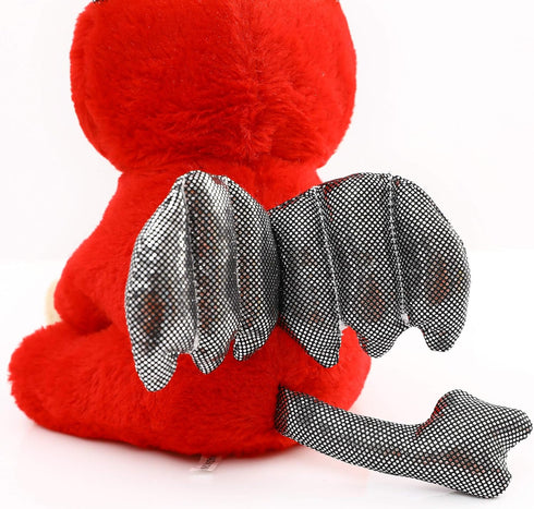 Pug Devil Stuffed Animal, Plushies Dog in Devil Costume, Funny Plush Toys for Kids, 12 Inch