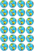 PowerTRC 24 Pack Mini Soft Foam Earth Squeeze Balls Planet Theme |