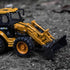 1:50 Gemini&Genius Backhoe Loader Toy for Kids, Heavy Duty Wheeled Excavator Loader Construction Vehicle Toys Scale
