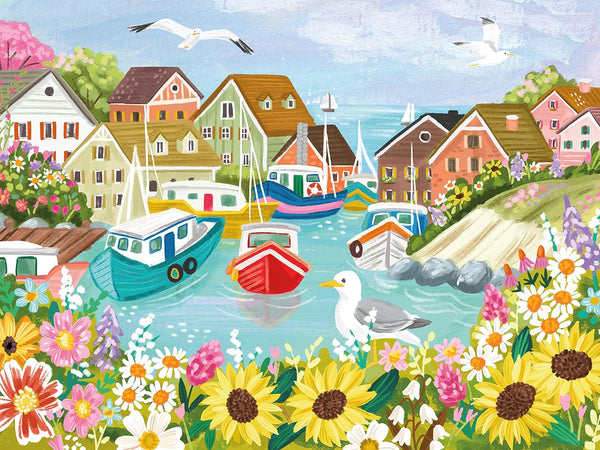 Ceaco - Olivia Gibbs - Sea Town Harbor - 300 Piece Jigsaw Puzzle for Adults and Kids
