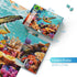 takfot 1000 Pieces Ocean Beach Sea Turtle Coral Puzzle with Letters on Back for Fun Game Nights