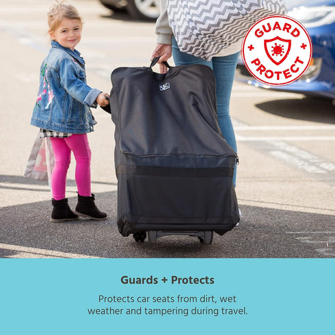 J.L. Childress Wheelie Car Seat Bag - Travel Bag for Airplane, Fits Most Baby & Infant Car Seats, Boosters, & Carriers