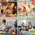 12 Packs 417 Set LINAYE Dinosaur Party Favors for Kids - PCS Mini Dinosaur Building Blocks Toys for Boys Kids Easter