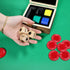 Set, 3 1-inch 48 Fun Left Right Roll Dice Game Include Wooden Dices Pcs Chips in Wooden Box, Easy to Store and Carry
