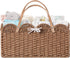 HBlife Baby Diaper Caddy, Paper Rope Storage Baskets Nursery Bin with Removable
