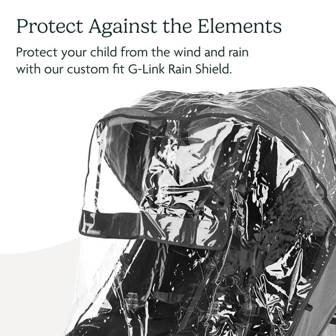 UPPAbaby G-Link and G-Link V2 Rain Shield - Waterproof Windproof Coverage, Quick Attachment