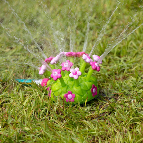 Melissa & Doug Sunny Patch Pretty Petals - Flower Sprinkler Toy with Hose Attachment