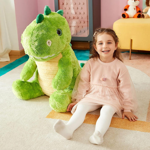 IKASA Large 23" Dinosaur Stuffed Animal Plush Toy, Giant Cute Jumbo Soft Toy for Kids