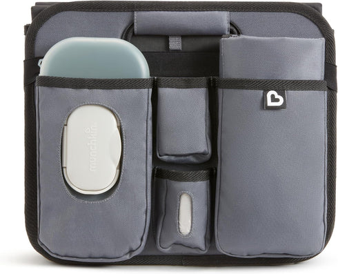 Munchkin Out-n-About Trunk Organizer for SUVs and Cars with Portable Changing Pad and Wet Baby Wipes for Diaper Changes