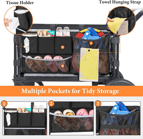 Stroller Wagon Cargo Net, Wagon Accessories Organizer Compatible with WONDERFOLD W-Series Models, Large Capacity Mesh
