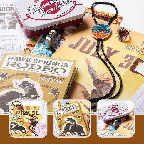 Hunt A Killer R.I.P at The Rodeo, Solve a Murder of a Rodeo Clown, Crime Solving Game for Adults, Game Night Fun