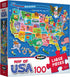 100 24" 18" 6+ RoseArt Map of USA Puzzle for Kids Large Pieces, x Educational United States Puzzle with Fun State