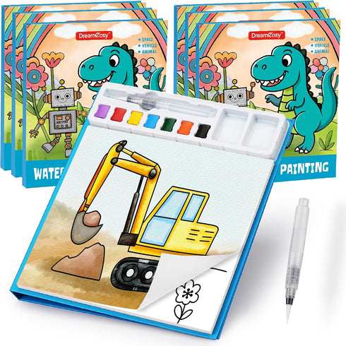 DreamCosy Paint with Water Coloring Book for Toddlers, Watercolor Books for Kids, Mess-Free